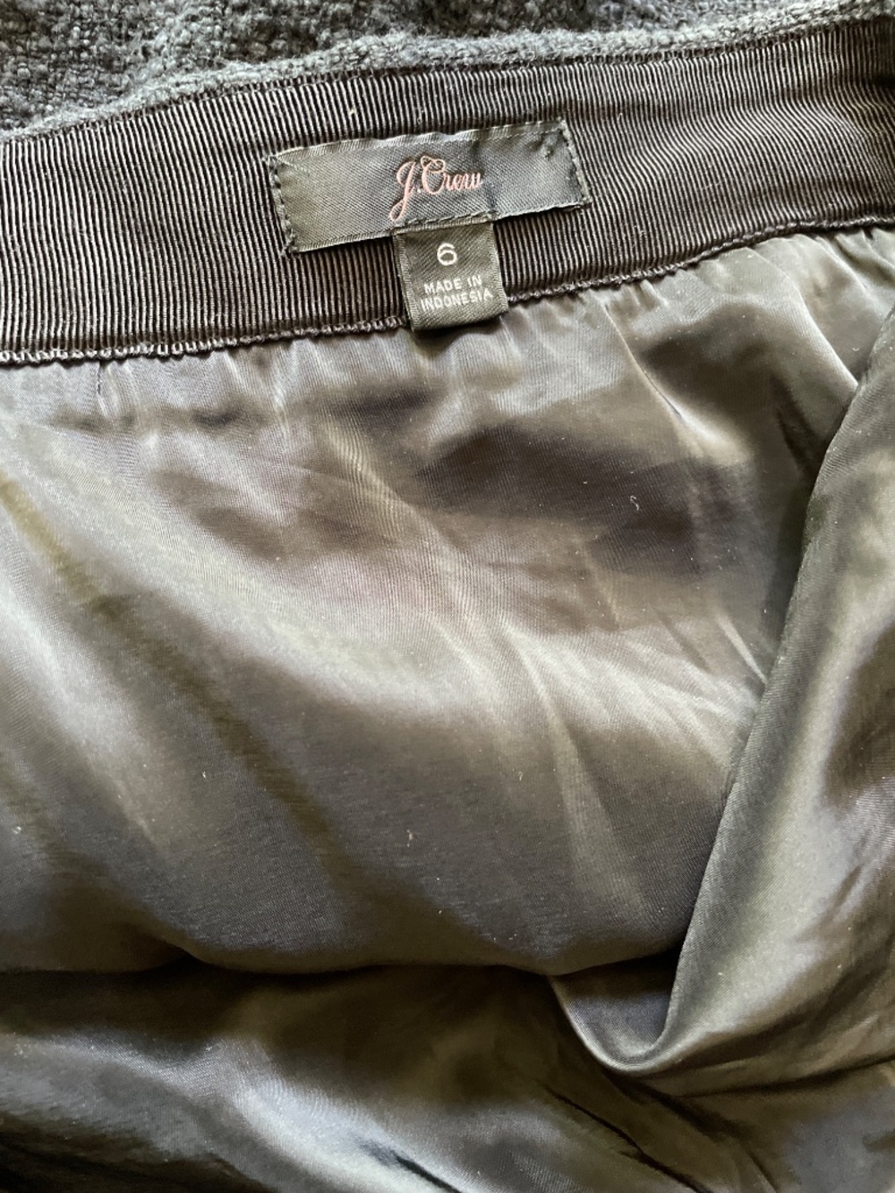 J.Crew 6 Tweed Fringe Pencil Skirt - Picture 9 of 13